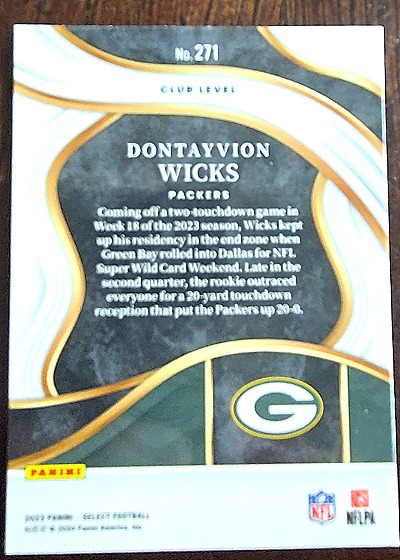 2023 Panini Select Club Level #271 Jake Moody — front