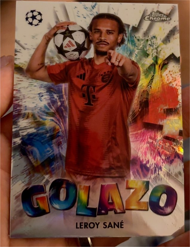 2024-25 Topps Chrome UEFA Club Competitions #GZ-16 Leroy Sané Golazo — front