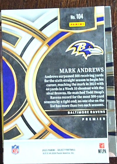 2023 Panini Select #104 Mark Andrews — front