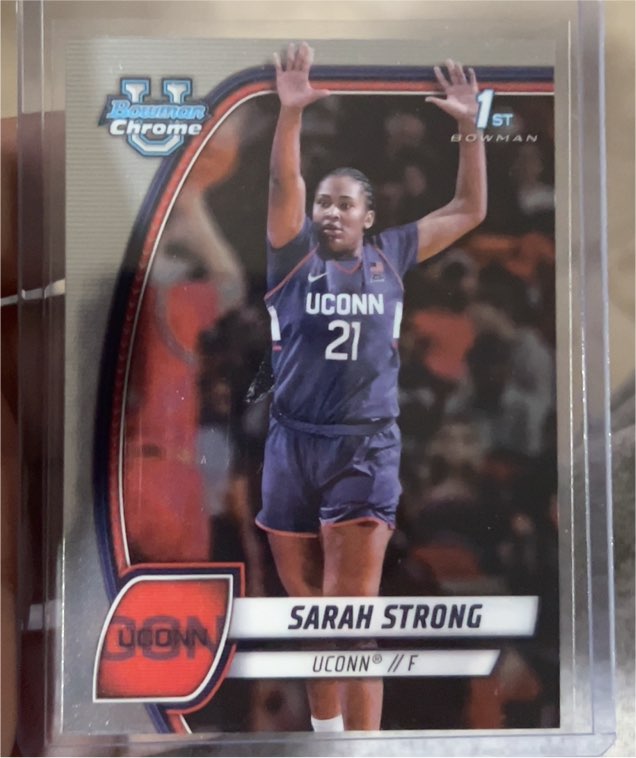 2024-25 Bowman Chrome University #62 Sarah Strong — front