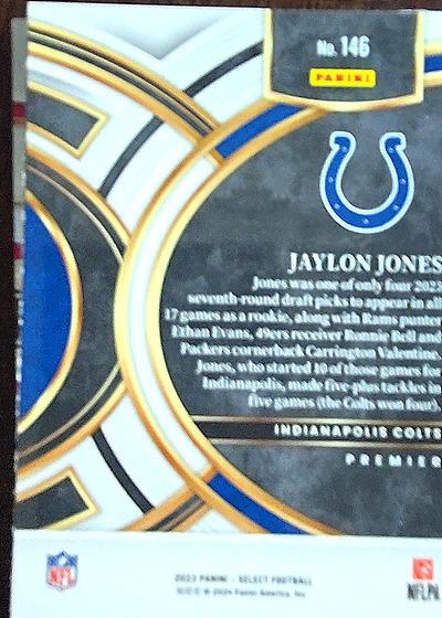 2023 Panini Select Football #146 Jaylon Jones — front