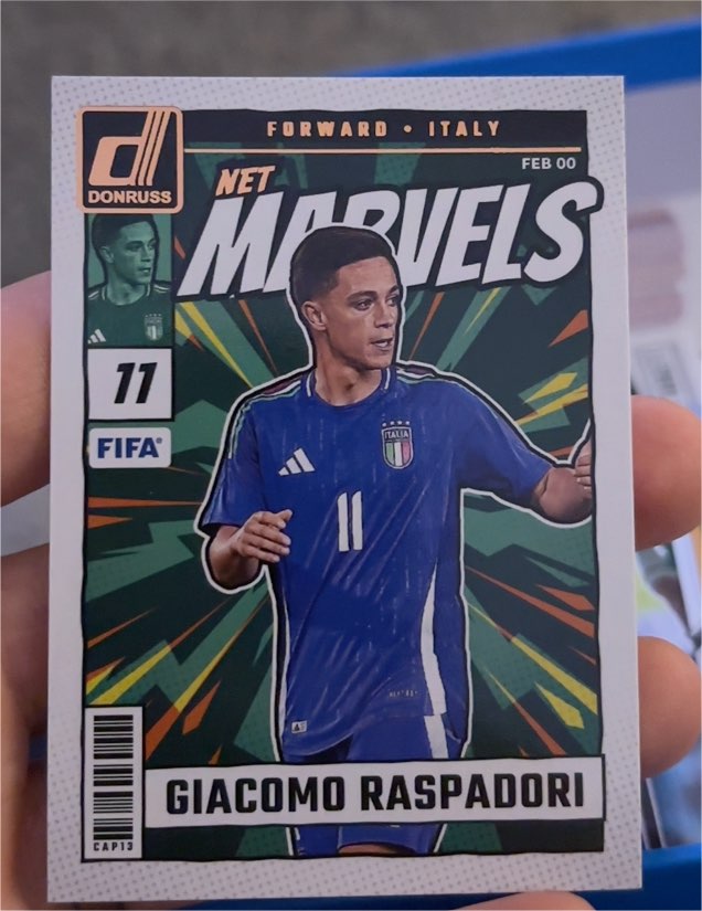 2024-25 Donruss #11 Giacomo Raspadori Net Marvels — front