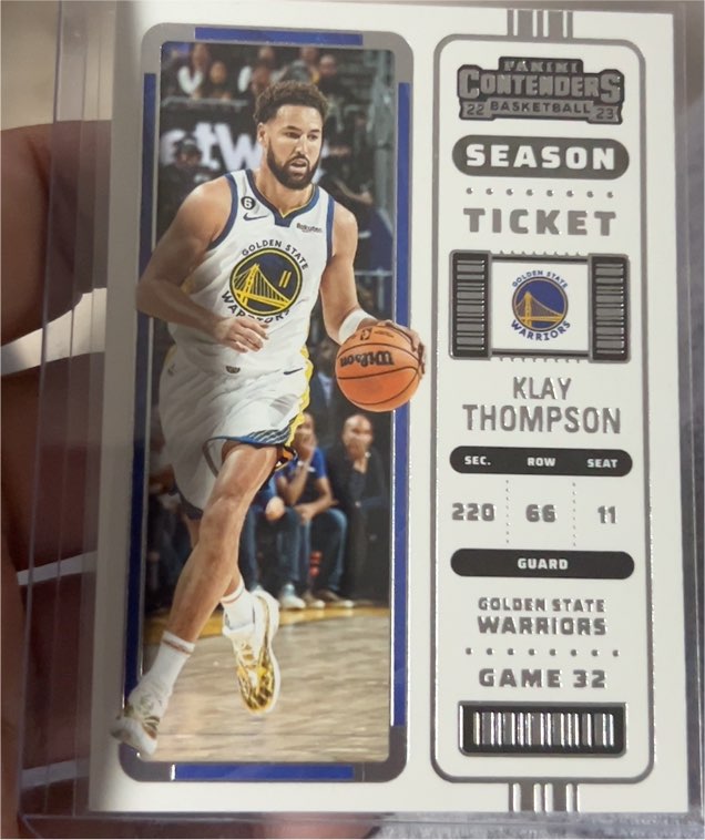2022-23 Panini Contenders Season Ticket #79 Klay Thompson — front