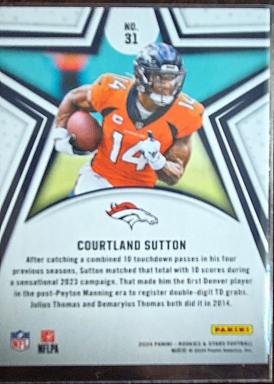 2020 Panini Rookies & Stars #31 Courtland Sutton — front