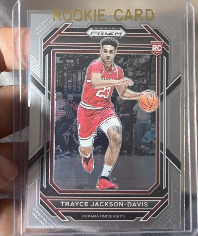 2023 Panini Prizm Draft Picks #7 Trayce Jackson-Davis Rookie Card — front