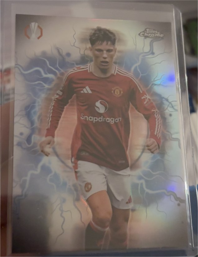 2024-25 Topps Chrome UEFA Club Competitions #CP-13 Alejandro Garnacho Circle of Power — front