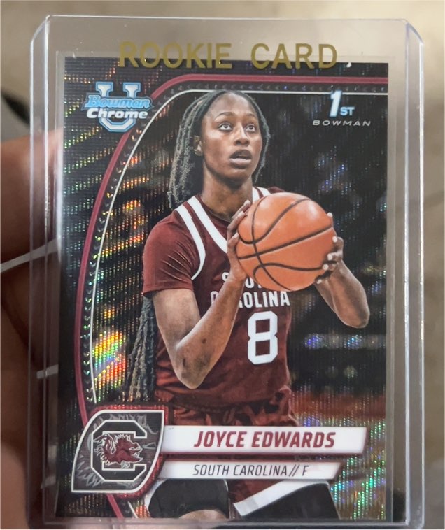 2024-25 Bowman University Chrome #36 Joyce Edwards — front