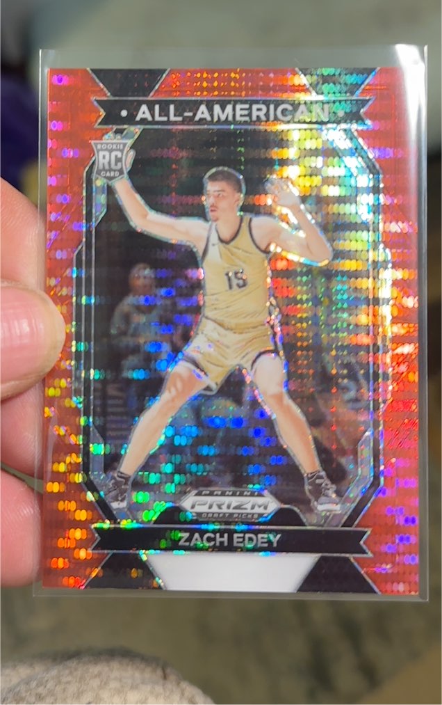 2024 Panini Prizm Draft Picks All-American #15 Zach Edey — front