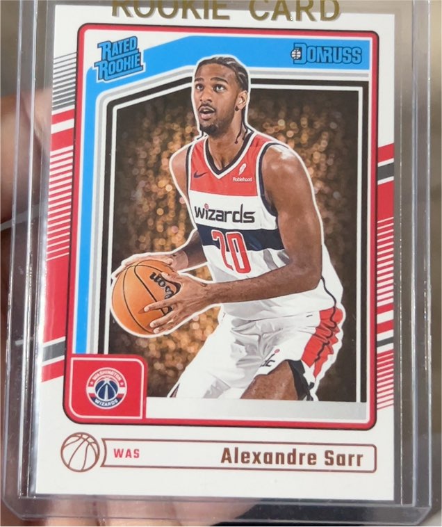 2024-25 Donruss #215 Alexandre Sarr Rated Rookie — front