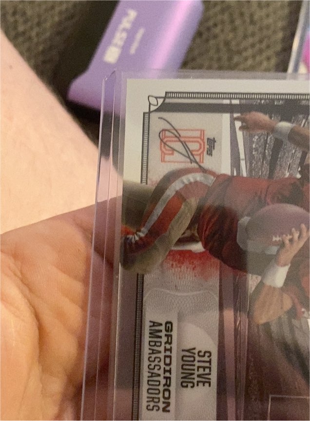 2024 Topps Signature #GA-20 Steve Young Gridiron Ambassadors — front