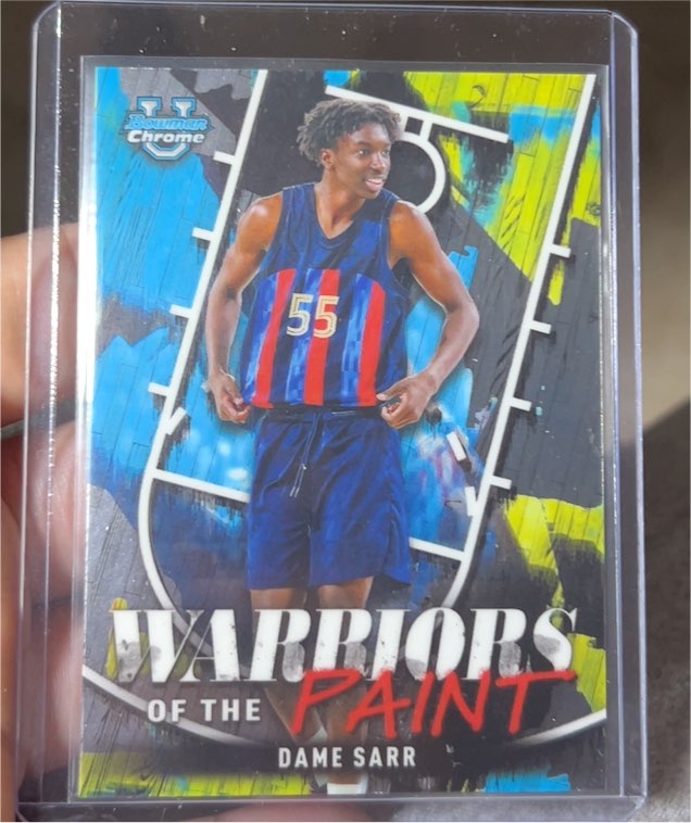2024-25 Bowman Chrome University #WP-21 Dame Sarr Warriors of the Paint — front
