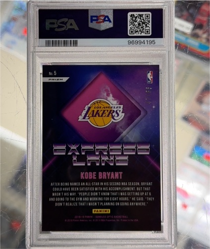 2018 Panini Donruss Optic Express Lane #5 Kobe Bryant — front