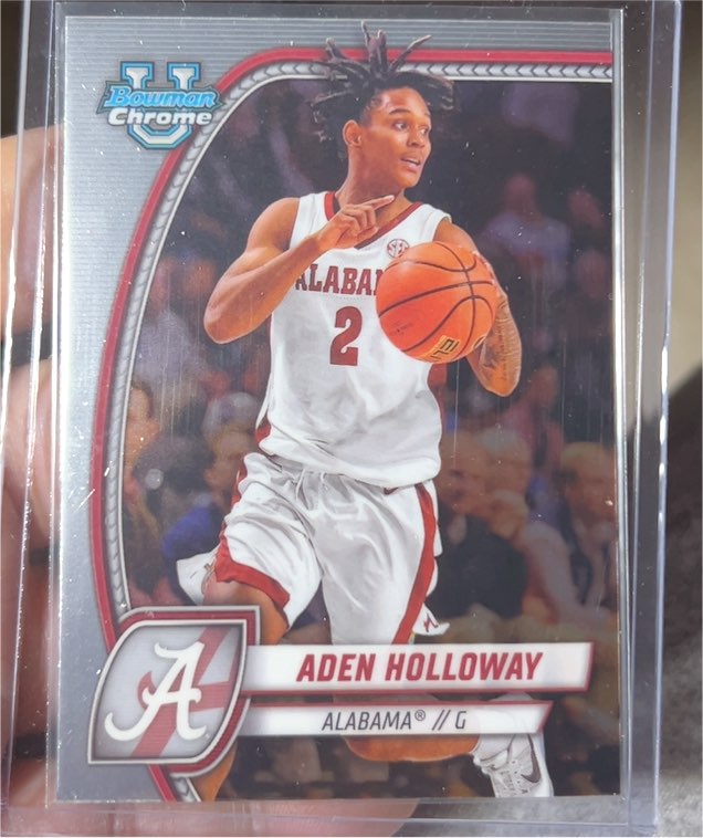 2024-25 Bowman Chrome University #57 Aden Holloway — front
