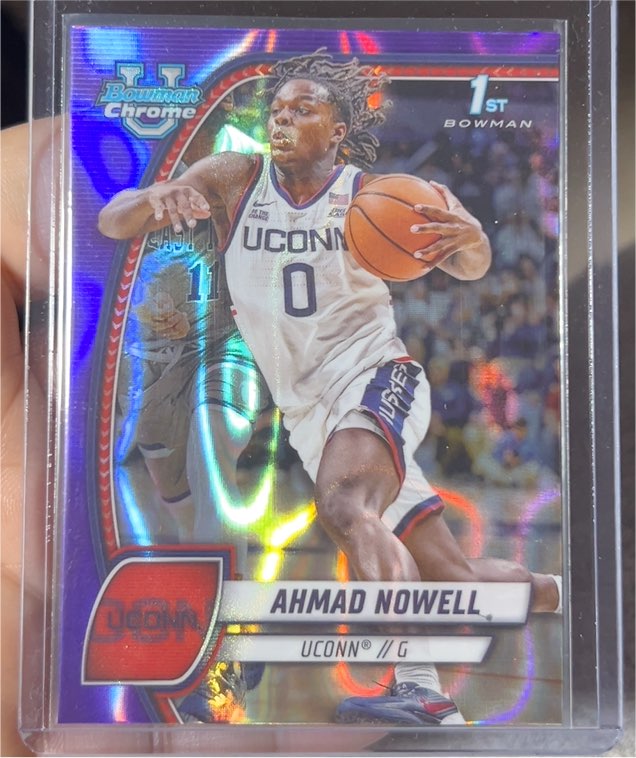 2024-25 Bowman University Chrome #2 Ahmad Nowell — front