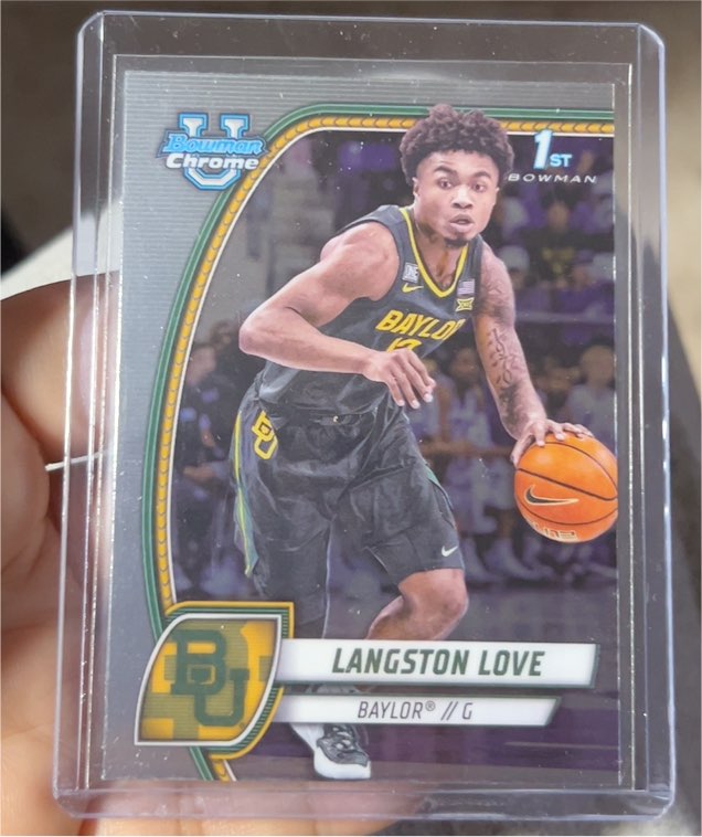 2024-25 Bowman University Chrome #50 Langston Love — front