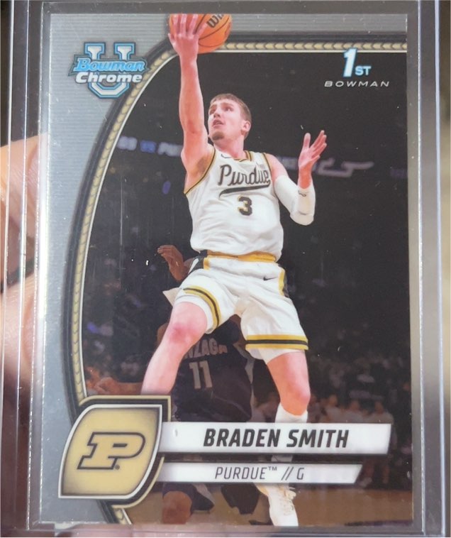 2024-25 Bowman University Chrome #12 Braden Smith — front