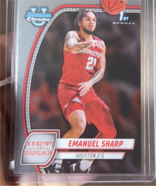 2024-25 Bowman University Chrome #23 Emanuel Sharp — front