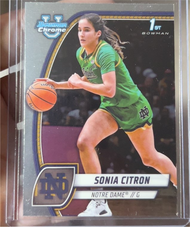 2024-25 Bowman University Chrome #64 Sonia Citron — front