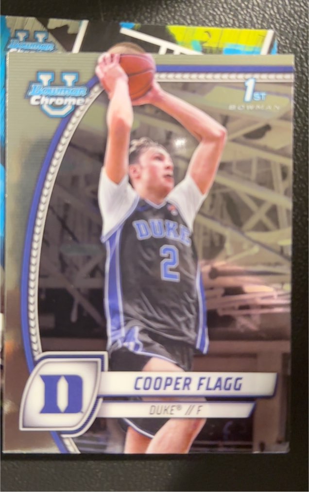 2024-25 Bowman University Chrome #16 Cooper Flagg — front