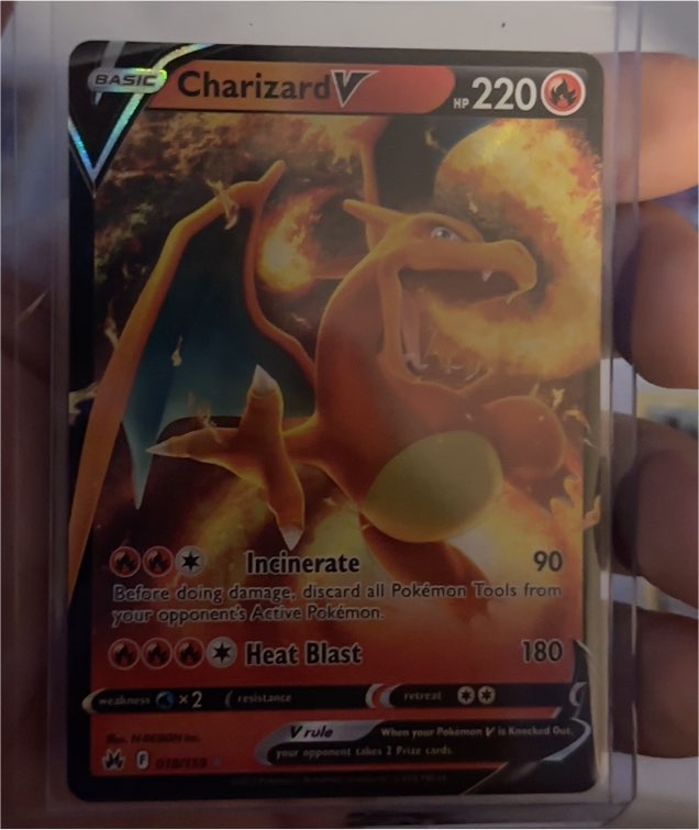 2022 Pokémon Brilliant Stars #017 Charizard V — front