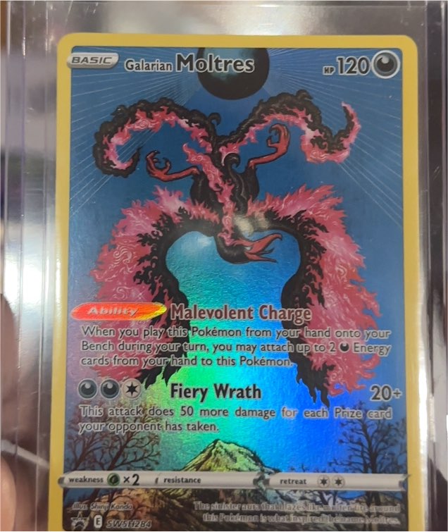 2023 Pokémon SWSH Black Star Promo #SWSH284 Galarian Moltres — front
