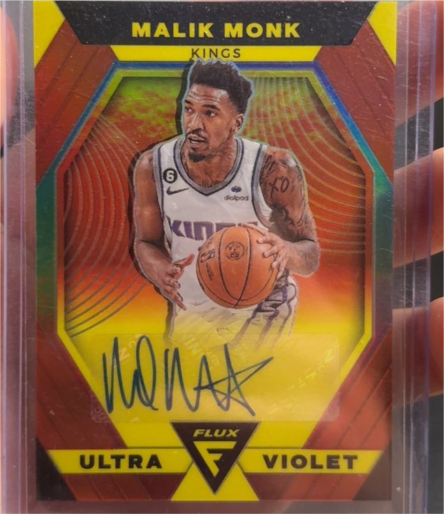 2022-23 Panini Flux Ultra Violet #8 Malik Monk — front