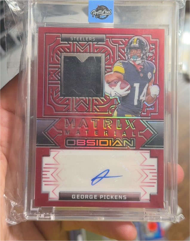 2024 Panini Obsidian Matrix Material #MMA-GPS George Pickens — front