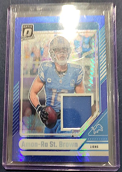 2024 Donruss Optic Threads #DTB-ASB Amon-Ra St. Brown — front