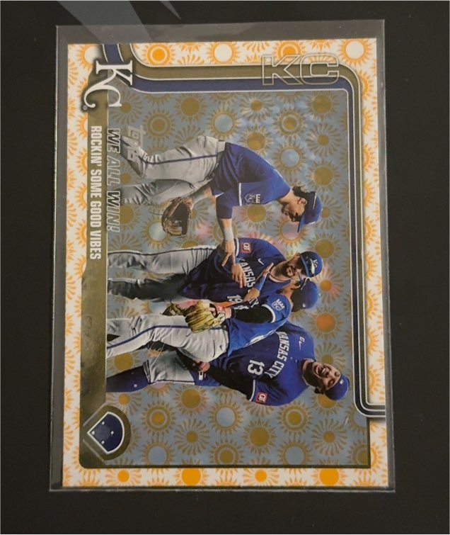 2025 Topps Series 2 #436 We All Win Holiday Sun Kansas City Royals — front