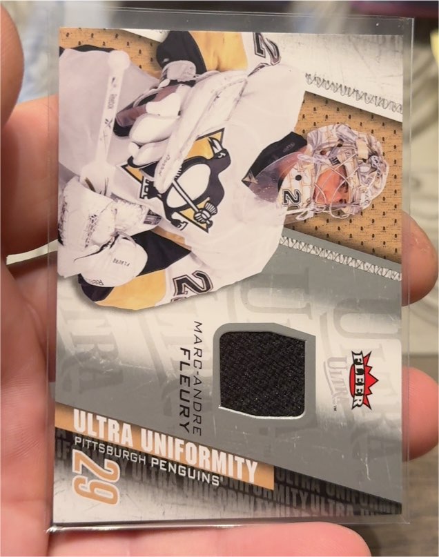 2009-10 Fleer Ultra Uniformity #29 Marc-Andre Fleury — front