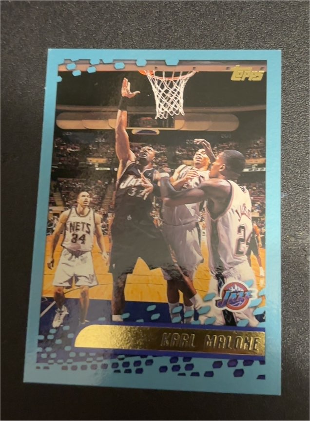 2001-02 Topps Chrome #120 Karl Malone — front