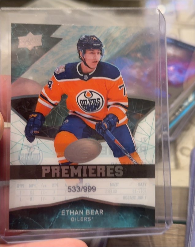 2018-19 Upper Deck Ice Premieres #533 Ethan Bear — front