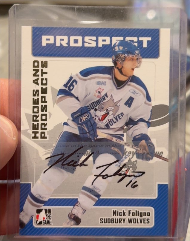 2006-07 ITG Heroes and Prospects #115 Nick Foligno — front