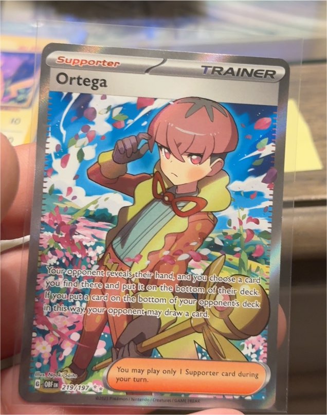 2023 Pokémon Scarlet & Violet Obsidian Flames #219 Ortega — front