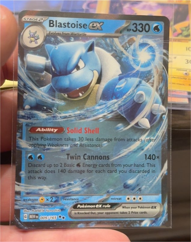 2023 Pokémon Scarlet & Violet 151 #009 Blastoise ex — front