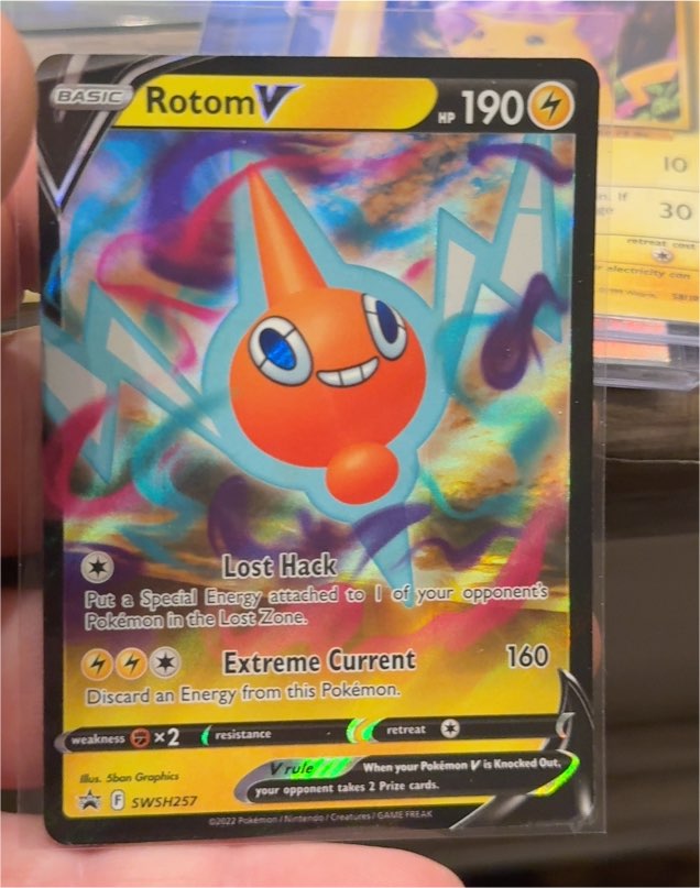 2022 Pokémon TCG #SWSH257 Rotom V — front