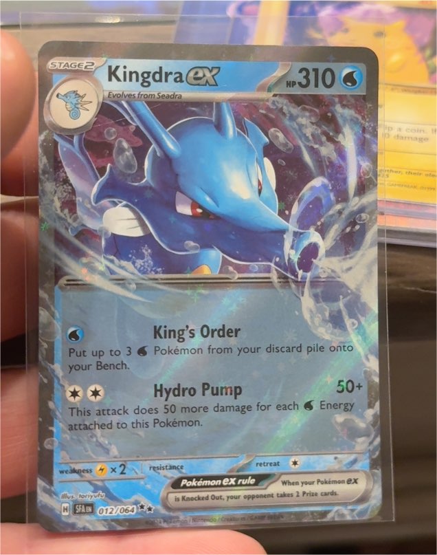 2023 Pokémon TCG Shrouded Fable #012 Kingdra ex — front