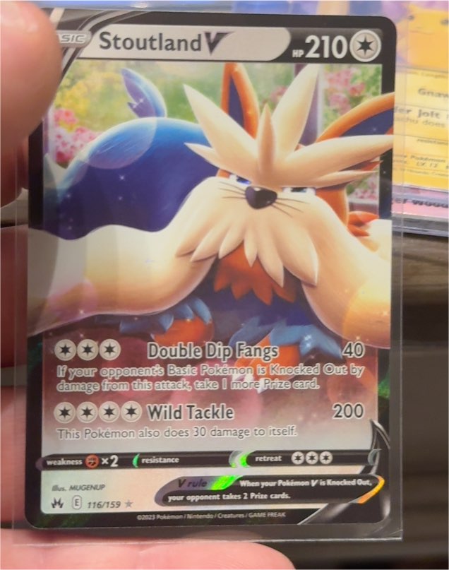 2023 Pokémon TCG Crown Zenith #116 Stoutland V — front