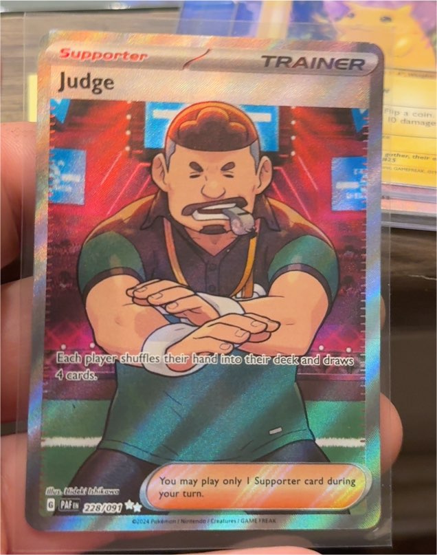 2024 Pokémon Paldean Fates #228/091 Judge — front