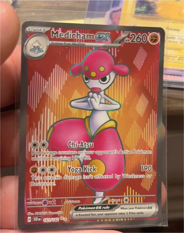 2024 Pokémon SV07: Stellar Crown #161/142 Medicham ex — front