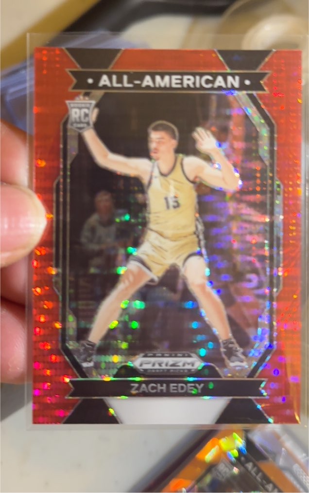 2024 Panini Prizm Draft Picks All-American #15 Zach Edey — front