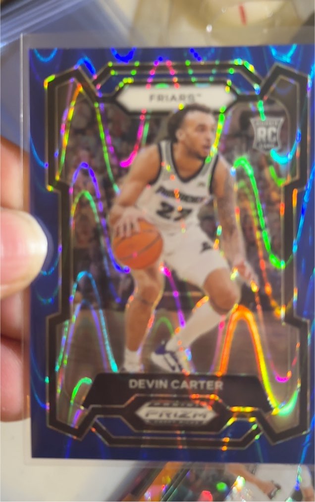 2024 Panini Prizm Draft #27 Devin Carter Purple Ice Prizm — front