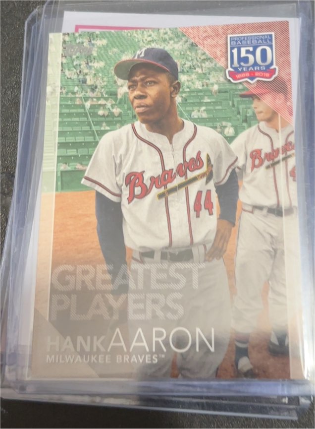 2019 Topps Chrome Update #150C-22 Hank Aaron — front