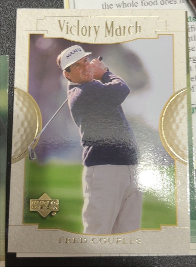 2001 Upper Deck #169 Fred Couples Victory March — front