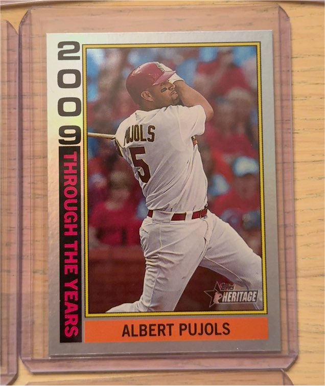 2025 Topps Heritage Through the Years #TTY-19 Albert Pujols — front