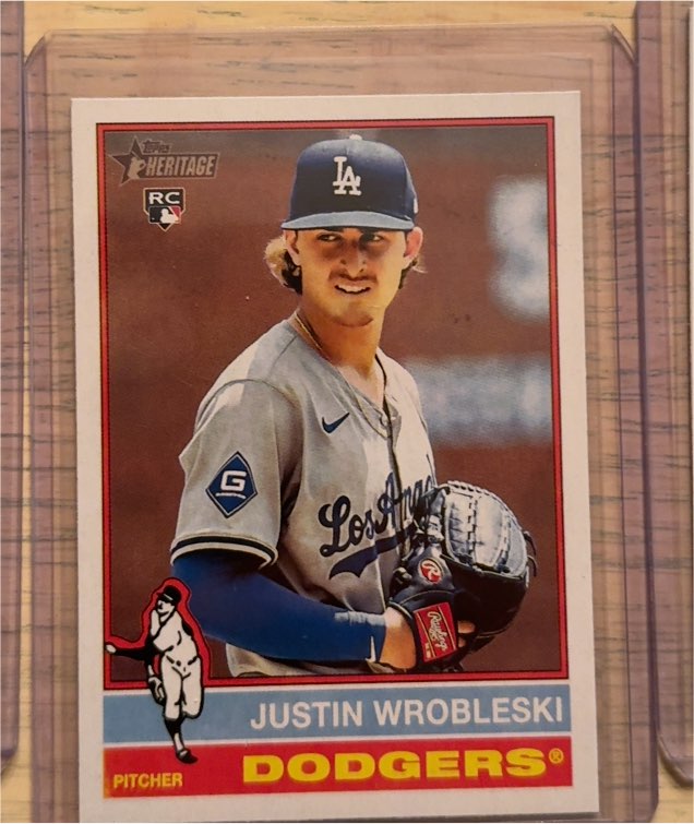 2025 Topps Heritage #319 Justin Wrobleski — front