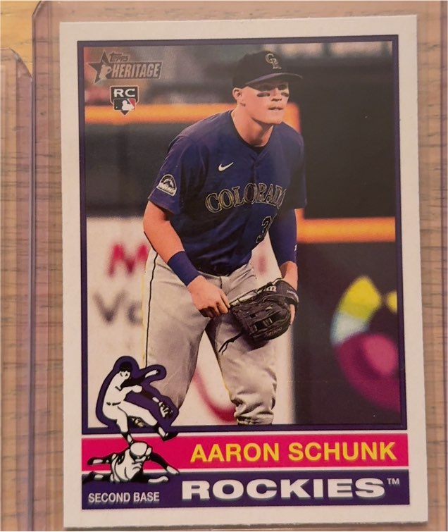 2025 Topps Heritage #90 Aaron Schunk — front