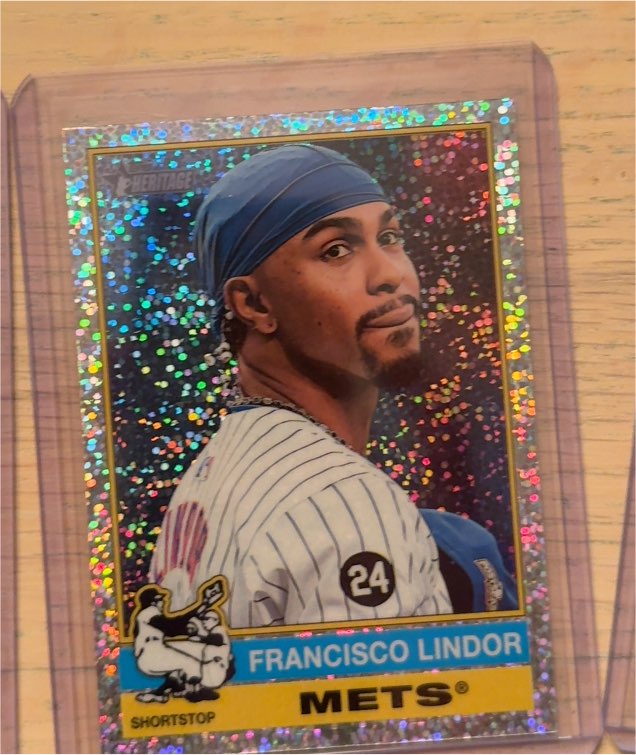 2025 Topps Heritage #229 Francisco Lindor — front