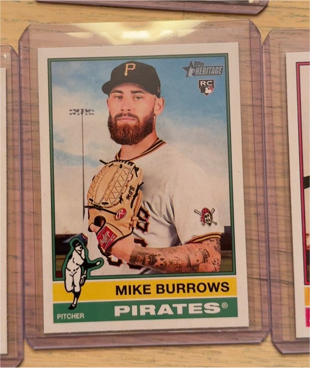 2025 Topps Heritage #328 Mike Burrows — front