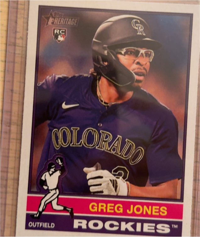 2025 Topps Heritage #392 Greg Jones — front